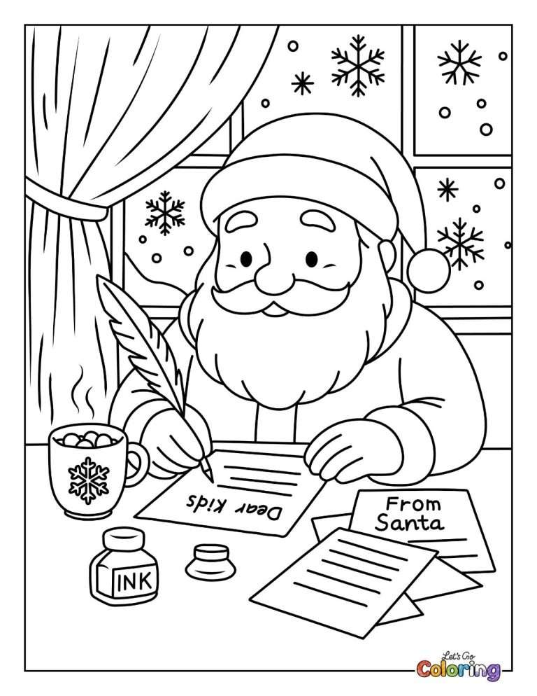 Free Color Script For Santa's 41 Santa Coloring Pages (Free Printables)